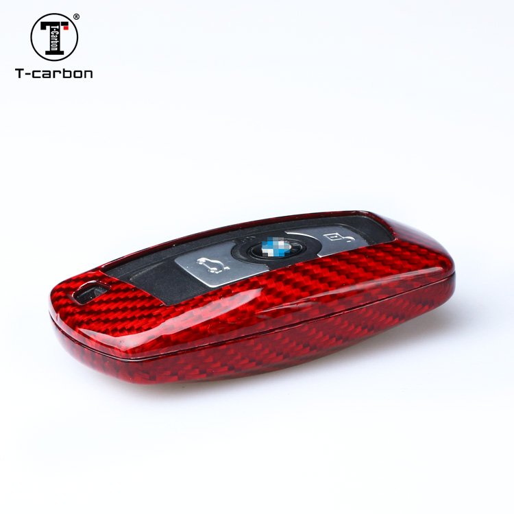 T-carbon glass Fiber cover car key fob case For BMW Car Key Cover Car Interior Accessories