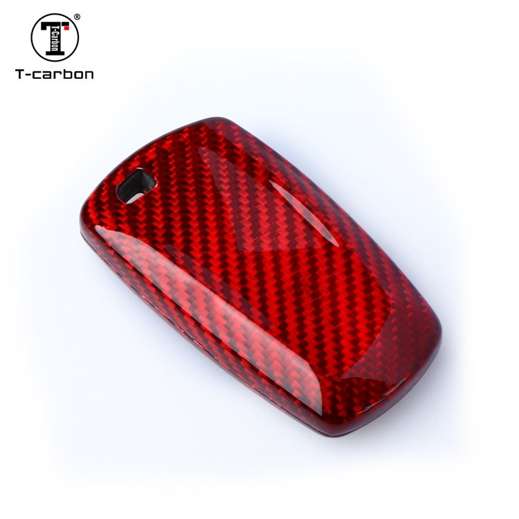 T-carbon glass Fiber cover car key fob case For BMW Car Key Cover Car Interior Accessories