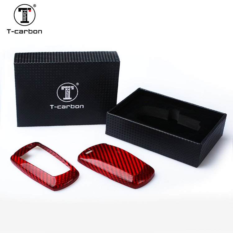 T-carbon glass Fiber cover car key fob case For BMW Car Key Cover Car Interior Accessories
