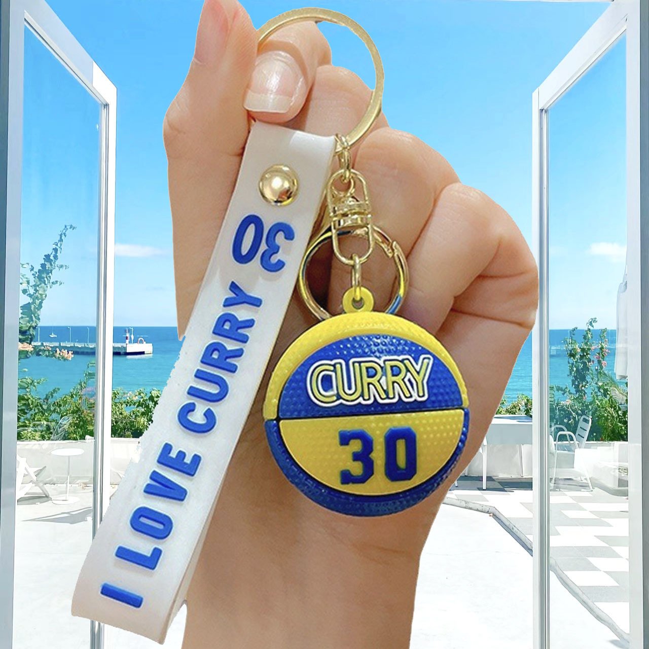 Creative PVC Cartoon Basketball Keychain Pendant New Fan Design for Key Holder for Couples Bag Car Pendant Accessory