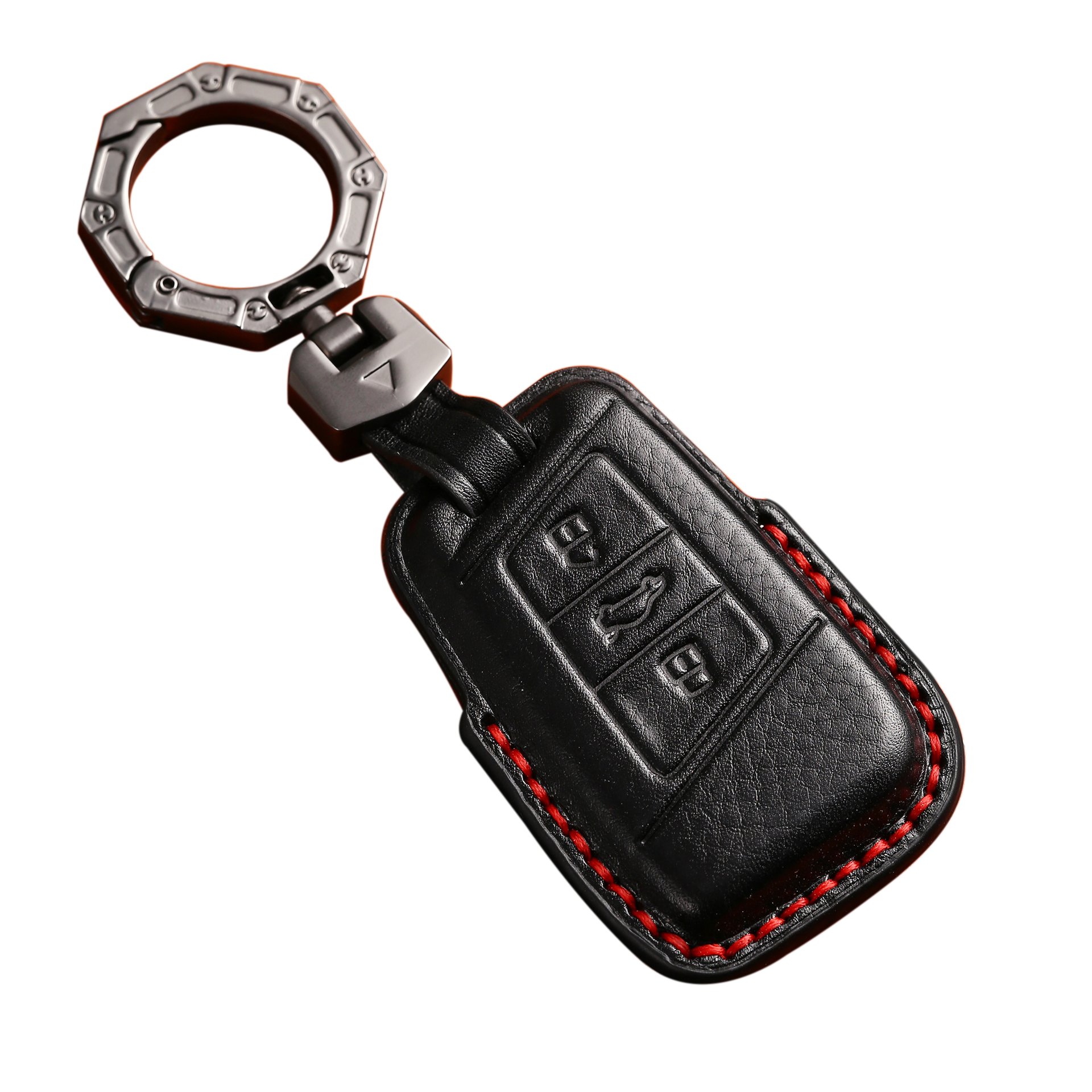 Genuine Leather Car Key Case Cover for Volkswagen Magotan B8 Skoda A7 Passat MK7 Variant 2015-2019 Keys Handmade Car key Shell