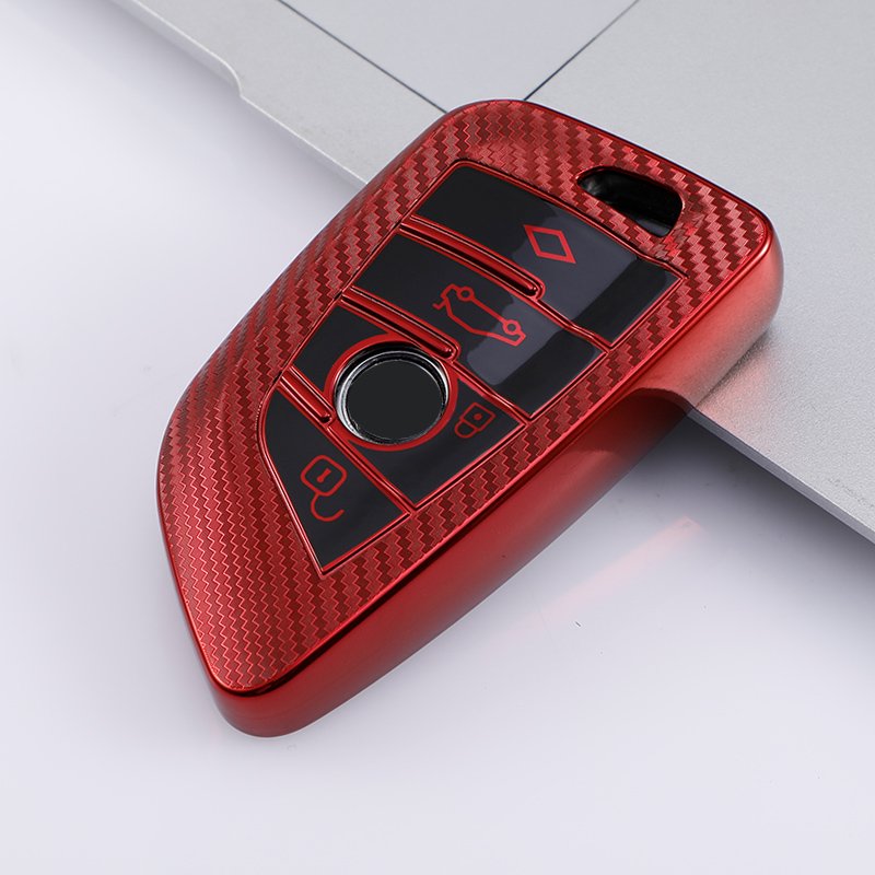 High Quality Car key Accessories New Design Superior Raw Material car key case, Carbon Fiber Car Key Case Cover For BMW F30 X3