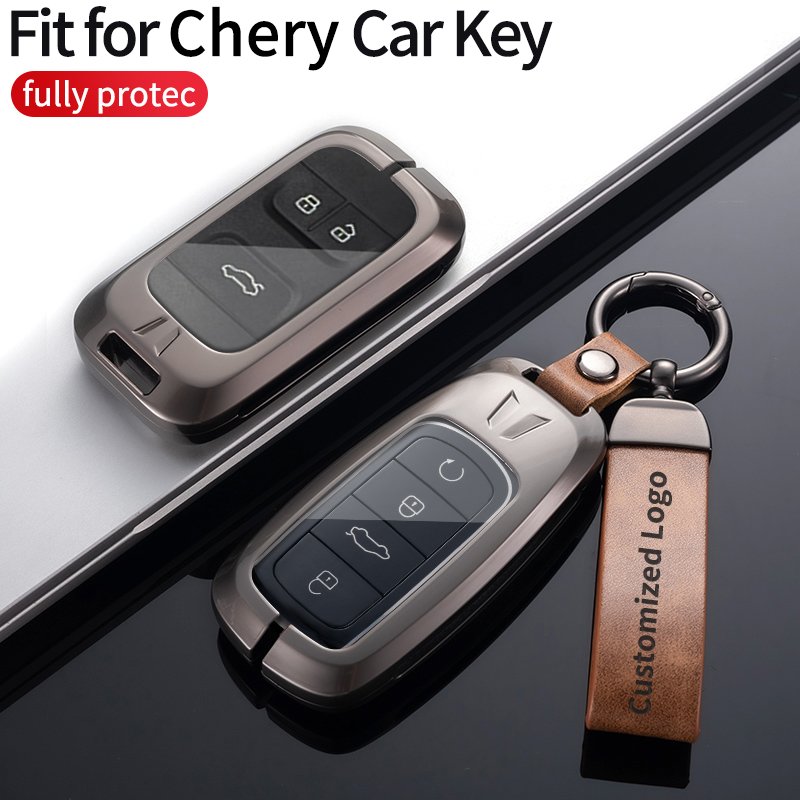 Car Key Cover Case Shell Holder for Chery Arrizo 5 Little Ant QQ Protector Keychain Keyless Shell Set Bag Interior Accessories