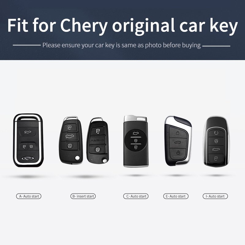 Car Key Cover Case Shell Holder for Chery Arrizo 5 Little Ant QQ Protector Keychain Keyless Shell Set Bag Interior Accessories