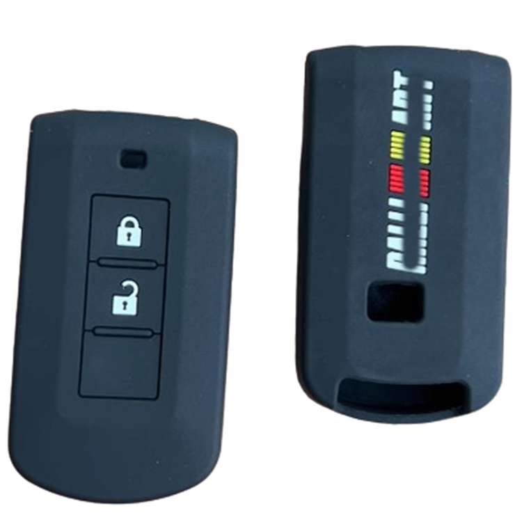 Silicone Car Key Case Cover Protector Holder Skin Bag Fob Pocket For MITSUBISHI Ralliart