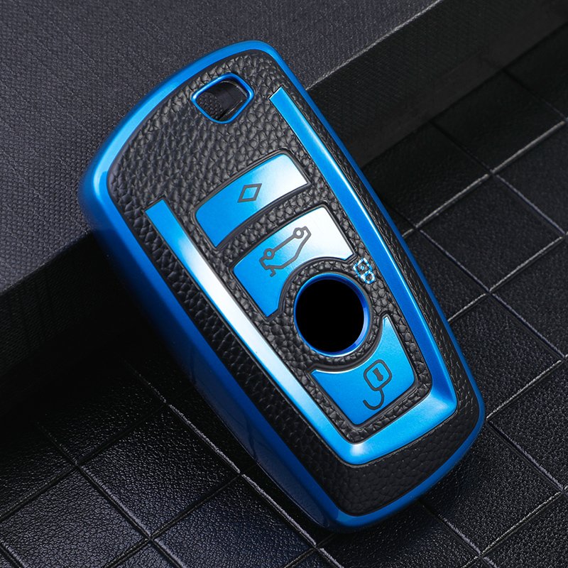 Remote Car Key Protector Case Leather Cover Holder Accessories Keychain Shell Bag for BMW 3 5 7 Series X1 X3 X4 X5 X6 325Li