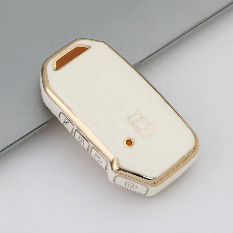 Gold Edge TPU Key Fob Cover Fit for Kia Optima Sorento Sportage Soul Forte Niro class car key case Accessories