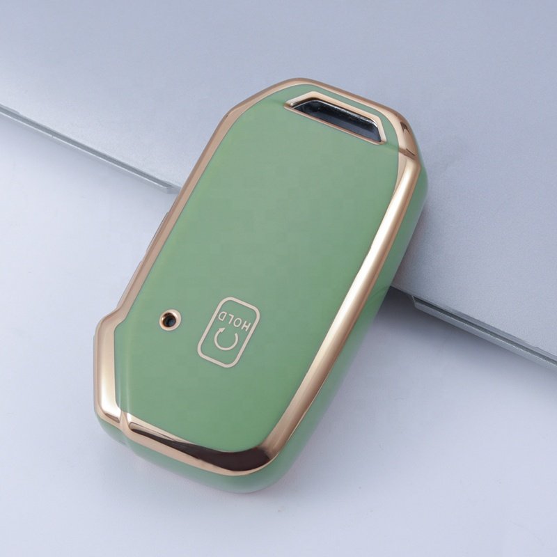 Gold Edge TPU Key Fob Cover Fit for Kia Optima Sorento Sportage Soul Forte Niro class car key case Accessories
