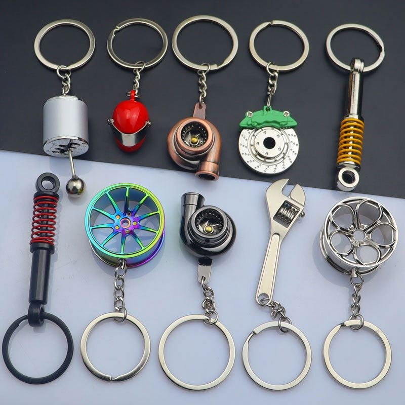 Custom Package Car Speed, Gearbox Gear Head Keychain Lever Metal Key Ring Car Refitting Metal Pendant Creative Keychain/