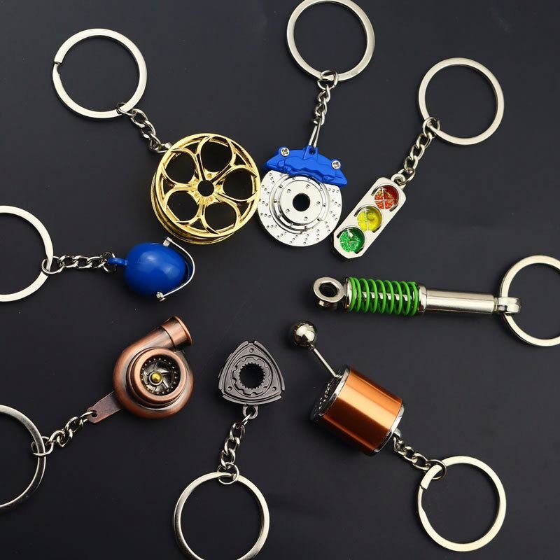 Custom Package Car Speed, Gearbox Gear Head Keychain Lever Metal Key Ring Car Refitting Metal Pendant Creative Keychain/