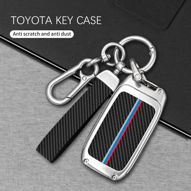 For Toyota Zinc Alloy Alcantara Case Key Caver For Toyota Leather 2024 Car Key Protection Cover