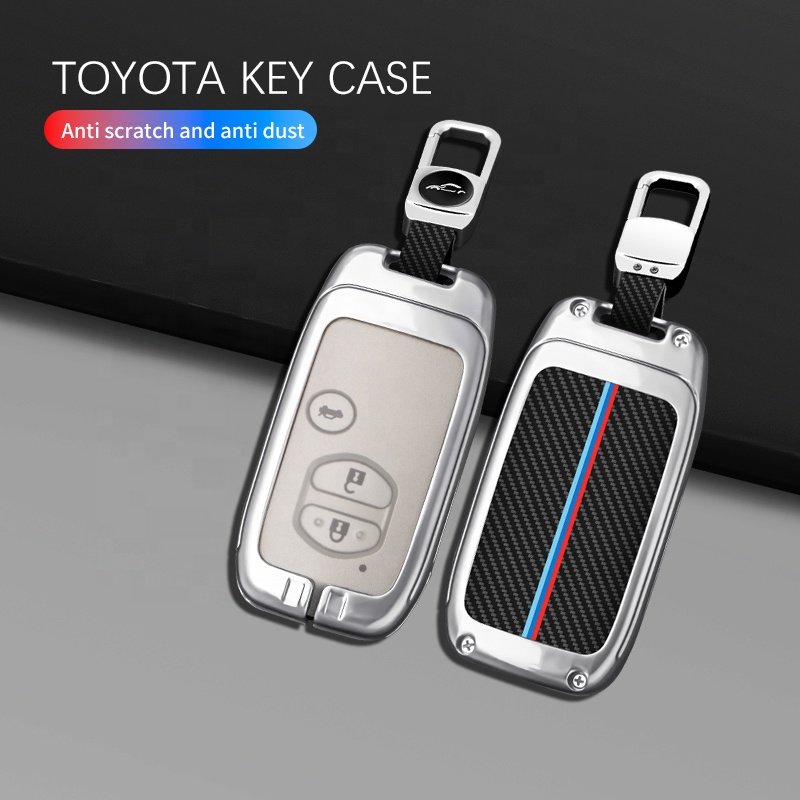 For Toyota Zinc Alloy Alcantara Case Key Caver For Toyota Leather 2024 Car Key Protection Cover