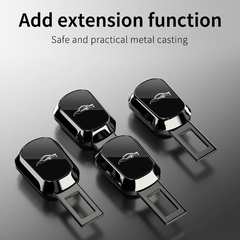 Universal model Car Seat Belt Extender Car Safety Plugs Full Logo Metal Plugs Extension car accessories