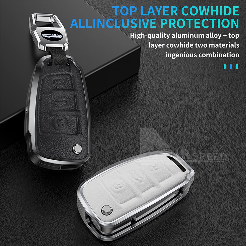Hot Sell Aluminum Alloy Car Remote Smart Key Cover Case Shell For Audi A1 A3 A4 A5 A6 A7 A8 Car Accessories Metal Key Cover