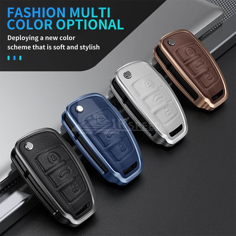 Hot Sell Aluminum Alloy Car Remote Smart Key Cover Case Shell For Audi A1 A3 A4 A5 A6 A7 A8 Car Accessories Metal Key Cover