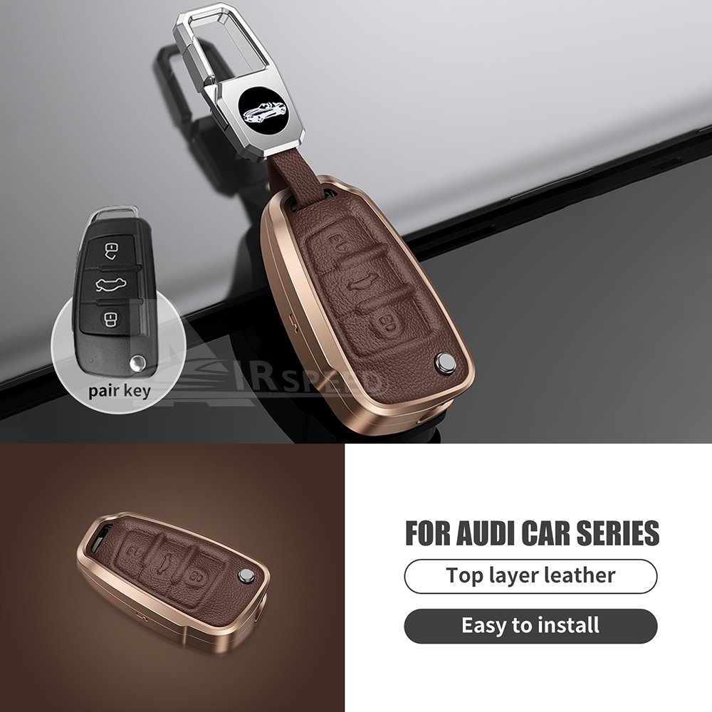 Hot Sell Aluminum Alloy Car Remote Smart Key Cover Case Shell For Audi A1 A3 A4 A5 A6 A7 A8 Car Accessories Metal Key Cover