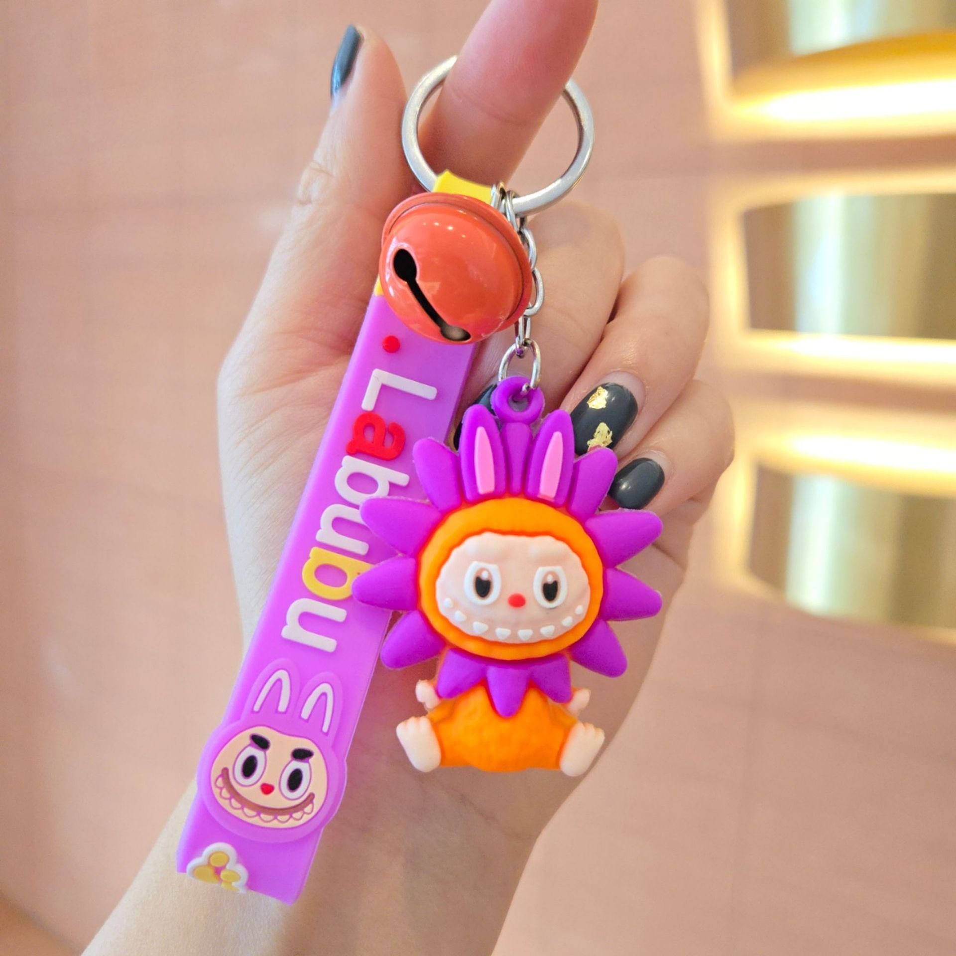 Promotional Custom Plastic PVC Cute 3D Mini Anime Cartoon Characters Keychain For Bag Car Key Chain Accessories