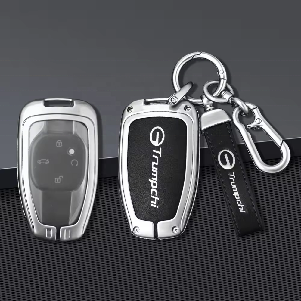 Alloy Car Remote Key Case Cover Protect Shell For Trumpchi Gac 2021 Empow J11 J12 J13 J14 J15 J16 Gs8 Keychain Auto Accessories