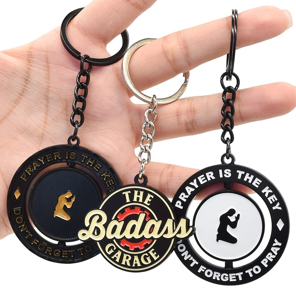 Manufacturer supply promotional keychain metal zinc alloy fancy cartoons cheap key chain ring car motel custom enamel keychains