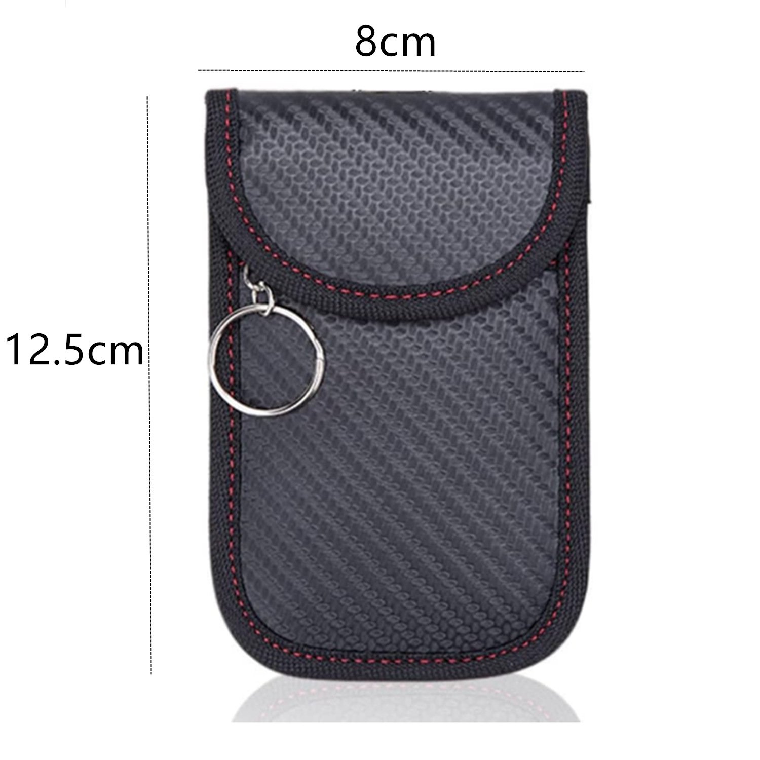 2024 New Carbon Fiber Car Key Accessories Signal Shielding Bag Anti-Theft and Anti-Scanning RFID Radio Frequency Keybag