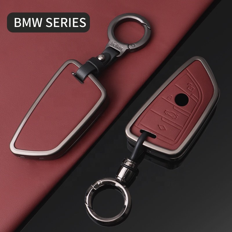 2024 For Bmw 5 Series Model Key Protective Metal Remote Case Luminous Car Key Case Cover Car Keybag For Bmw 3 5