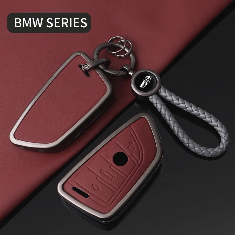 2024 For Bmw 5 Series Model Key Protective Metal Remote Case Luminous Car Key Case Cover Car Keybag For Bmw 3 5