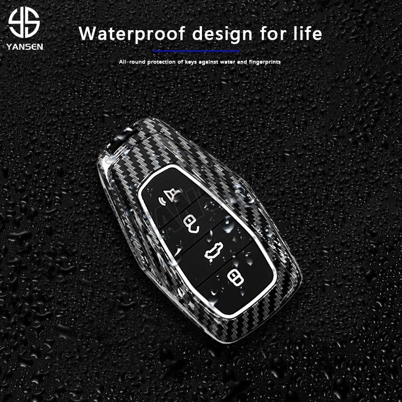 ABS Carbon fiber Remote Car Key For Geely Atlas Boyue NL3 Coolray 2024 X6 X7 EX7 Emgrand Kulrey GT GC9