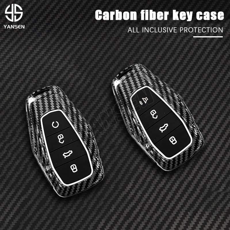 ABS Carbon fiber Remote Car Key For Geely Atlas Boyue NL3 Coolray 2024 X6 X7 EX7 Emgrand Kulrey GT GC9