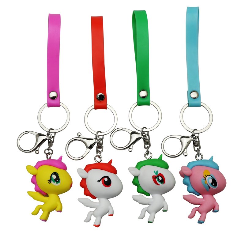 Xun Xin Wholesale Dinosaur Car Keychain Accessories Cartoon Anime 3D Soft Silicone PVC Key Ring Best Rubber Dinosaur Key Holder