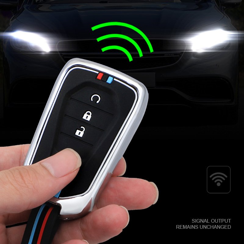 Metal Car Key Accessories Zinc Alloy+Silicone Car Key Cover Case Remote Key Fob Shell Suitable for Isuzu