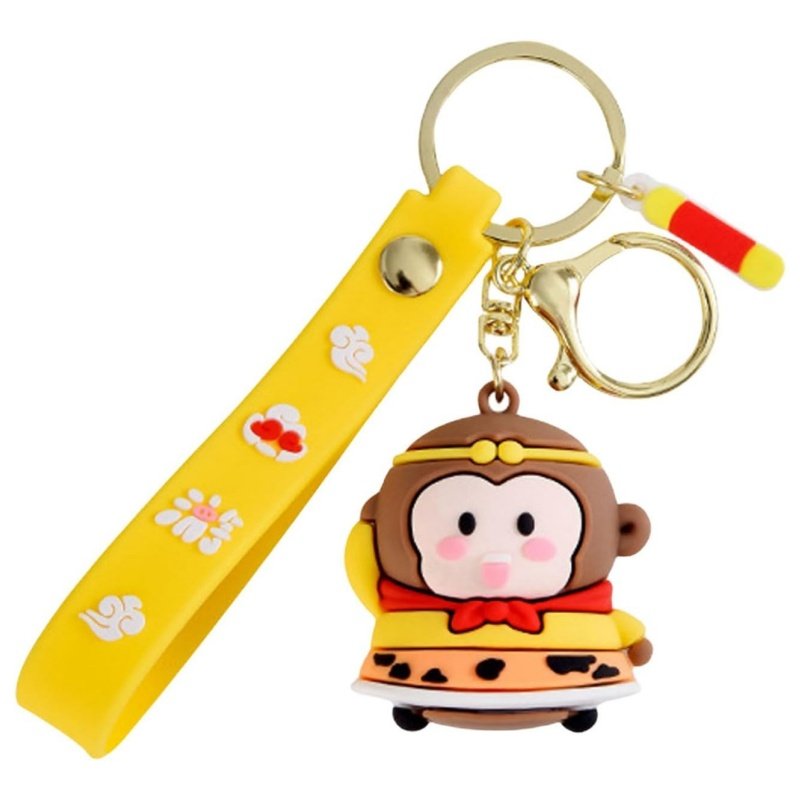 Wholesale Cartoon Wu Kong Pvc Cute Keychain Bag Pendant Wu Kong Cute Keychains For Car Keys Soft Pvc Keychain