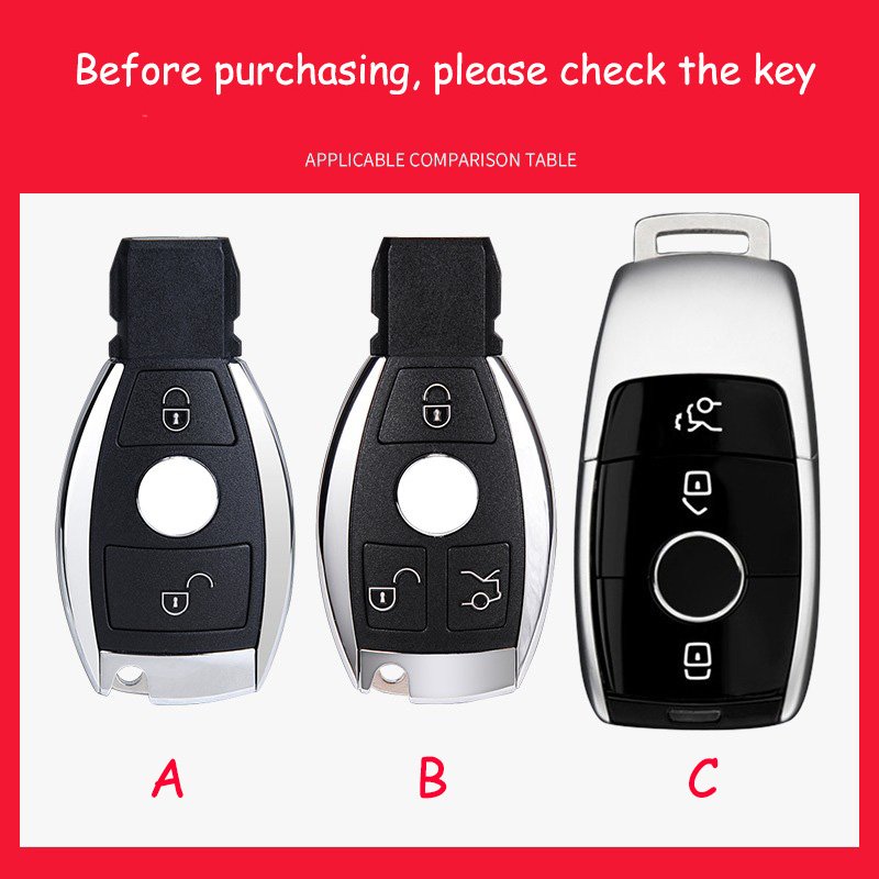 Car 2/3 Buttons Key Cover Case for Mercedes Benz A B R G Class GLK GLA W204 W251 W463 W176 Key Bag Fob Shell Holder Protector