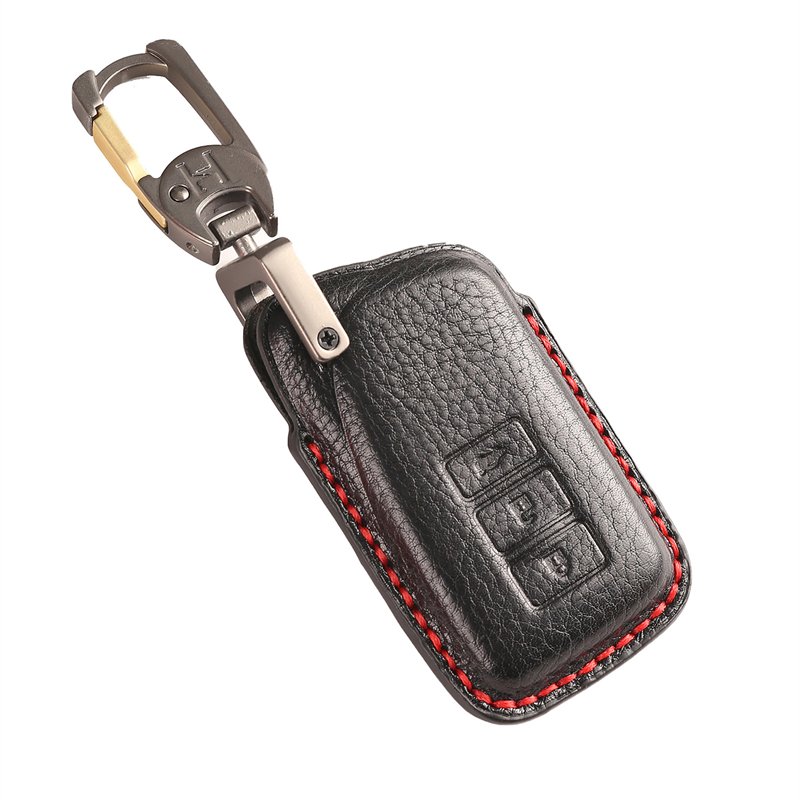 Genuine Leather Car Key Case Cover for Toyota Lexus 3 Buttons Smart Accessories Keys Handmade Car key Shell