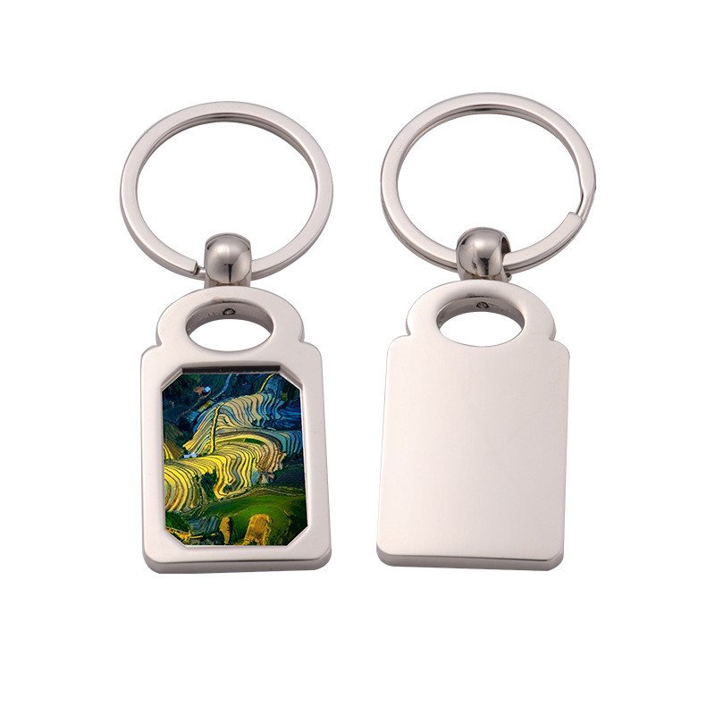 Wholesale Custom Metal Aluminium Plain Picture Sublimation Keychains To Sublimate