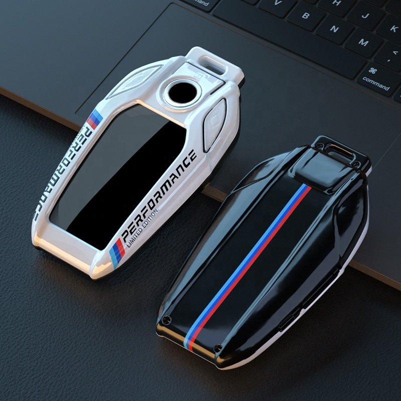 Carbon Fiber ABS Display LED Car Key Case Cover For BMW 3 5 7 Series G11 G12 G30 G31 G32 G05 G07 X3 X4 X5 X6 X7 i8 Accessories