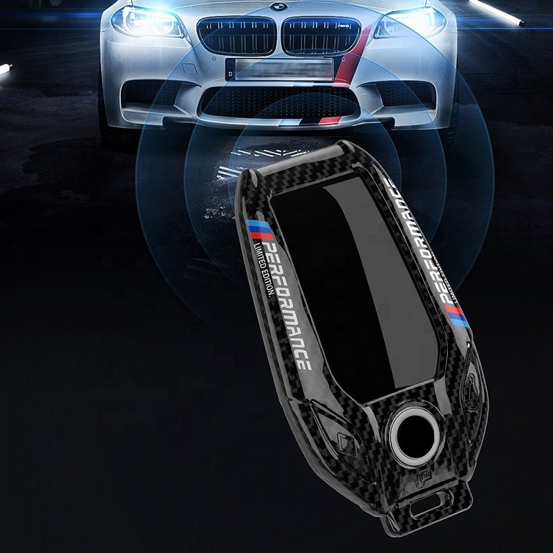 Carbon Fiber ABS Display LED Car Key Case Cover For BMW 3 5 7 Series G11 G12 G30 G31 G32 G05 G07 X3 X4 X5 X6 X7 i8 Accessories