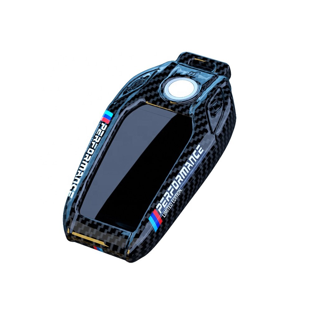 Carbon Fiber ABS Display LED Car Key Case Cover For BMW 3 5 7 Series G11 G12 G30 G31 G32 G05 G07 X3 X4 X5 X6 X7 i8 Accessories