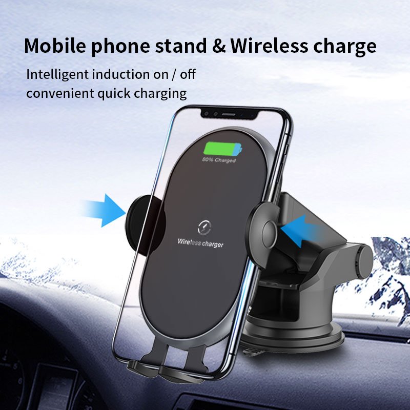 Wireless Car Charger 15W Fast Auto Clamping Car Charger Phone Holder fit for iPhone 15 14 13 12 11 Pro Max Samsung S23 S22 S21