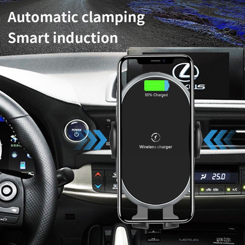 Wireless Car Charger 15W Fast Auto Clamping Car Charger Phone Holder fit for iPhone 15 14 13 12 11 Pro Max Samsung S23 S22 S21