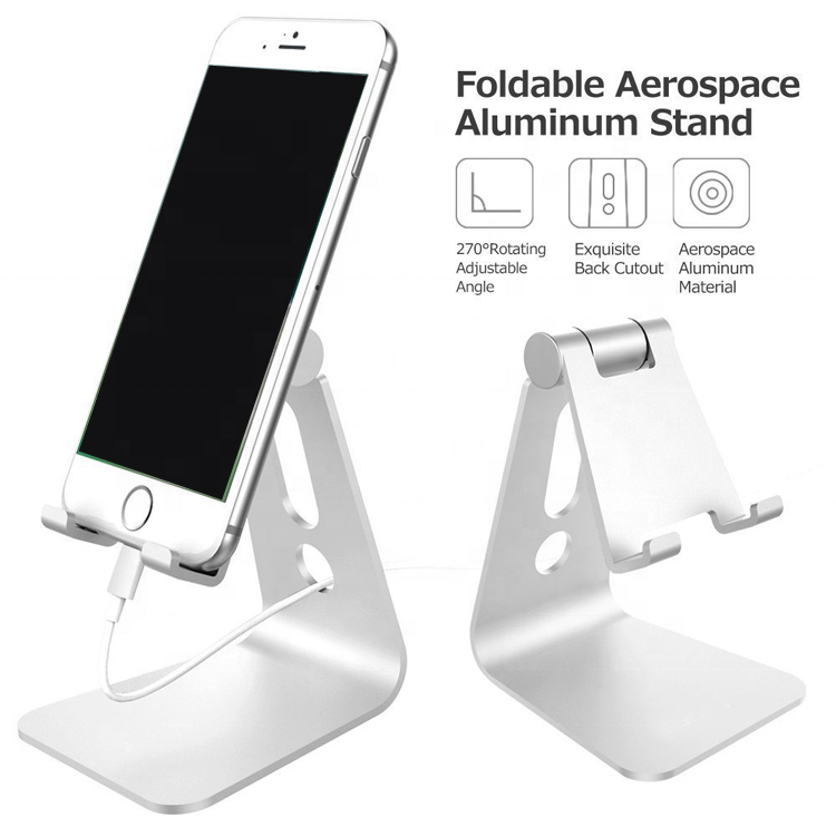 Factory Direct Universal Portable Mini Aluminum Alloy Table Foldable Metal Tablet Mobile Phone Holder Bed Desktop aluminium