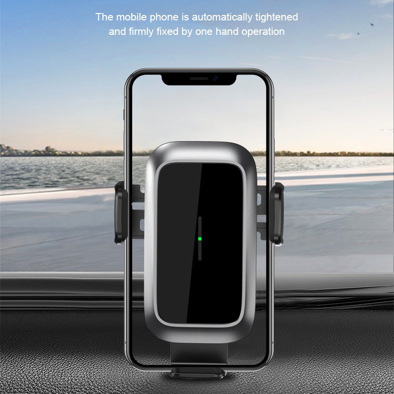 New Arrival Auto Clamping Car Charger Wireless Phone Holder for iPhone 12 15W Wireless Car Holder Charger