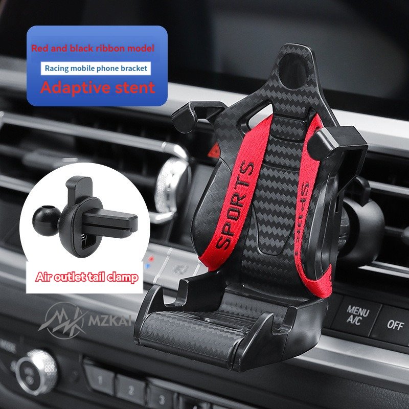 New design Creative Racing seat Phone stand Outlet clamp phone stand Customize your logo car navigation stand car parts