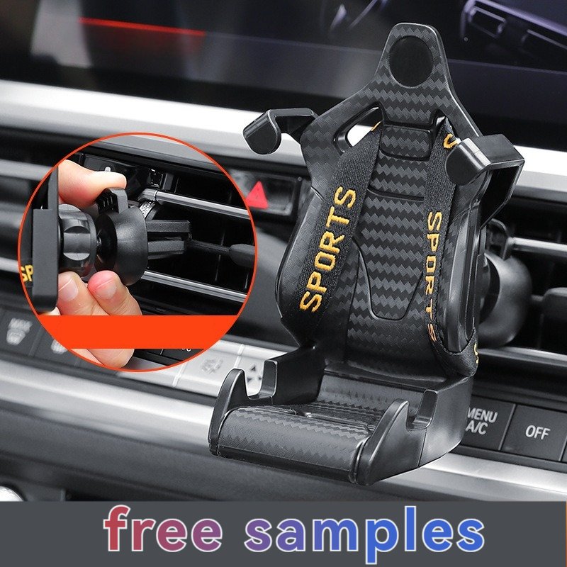New design Creative Racing seat Phone stand Outlet clamp phone stand Customize your logo car navigation stand car parts