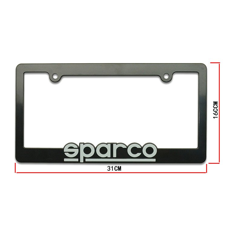 OEM Custom 3D logo Printed debossed USA car standard size Plastic license plate frame