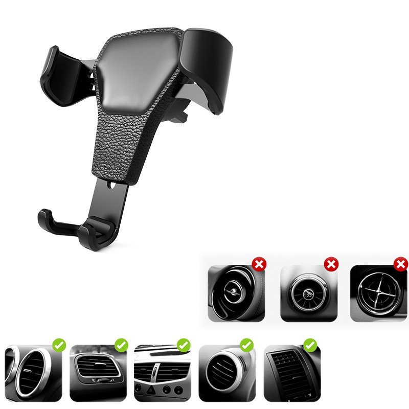 2024 Newest Universal Mini Air Vent Mobile Cell Stand Gravity Car Mount Phone Holder for Iphone