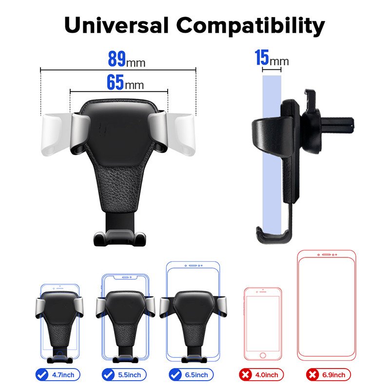 Best Seller 360 Rotatable Car Air Vent Phone Holder Cell Phone Car Mount Holder for Dashboard,Windshield