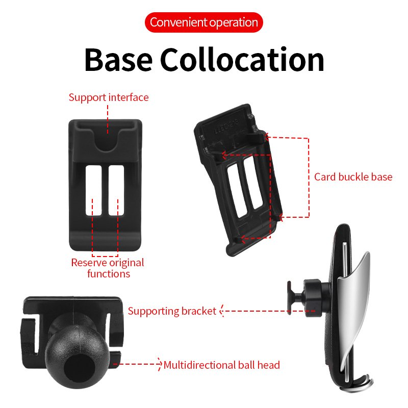 Berserk bracket buckle interior accessories gps holder mobile holder smartphone car holder for Audi A1 A3 A4 A5 A6 A7 Q2 Q3 Q5