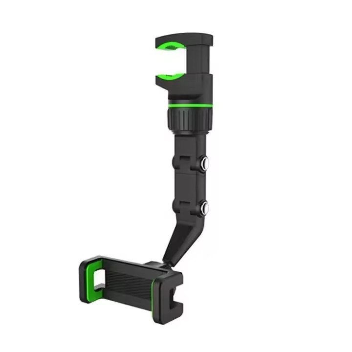 Universal Car Rearview Mirror Mobile Phone Holder 360 Rotation Adjustable Foldable Flexible Cell Phone Mount For Car Rearview
