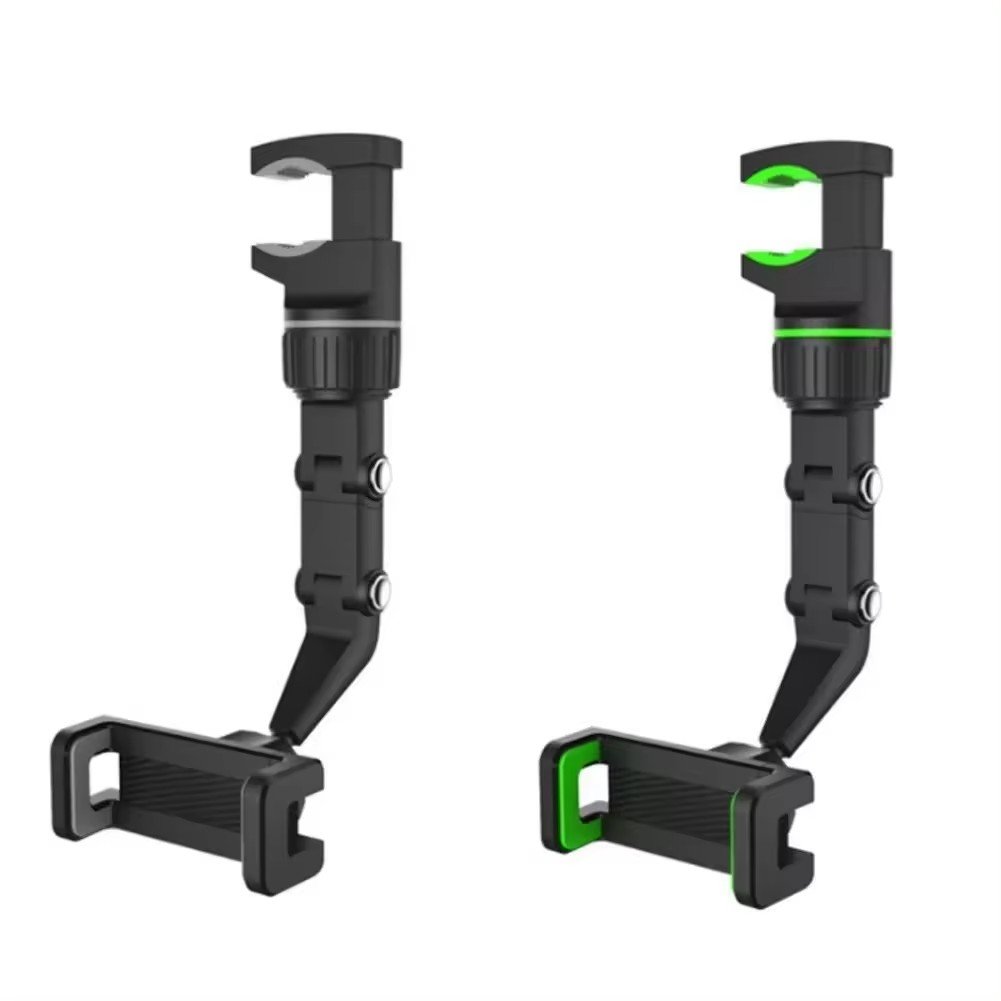Universal Car Rearview Mirror Mobile Phone Holder 360 Rotation Adjustable Foldable Flexible Cell Phone Mount For Car Rearview