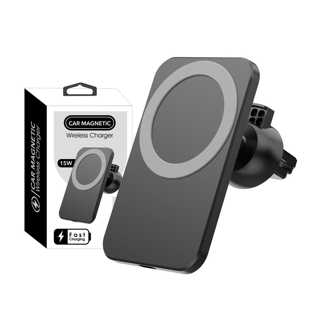In stock Mobile Phone Charger Holder Mount Auto Magnet 15W Wireless Fast Car Charger for phone 14 15